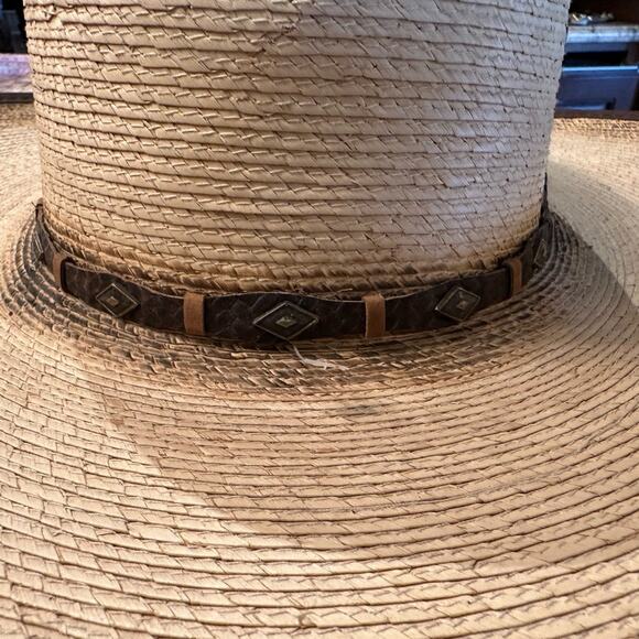 Justin Authentic Headwear Cowboy Hat by Milano Headwear 20X Size 6 7/8 - Picture 8 of 8